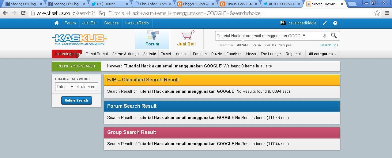 Tutorial Hack akun email menggunakan GOOGLE !