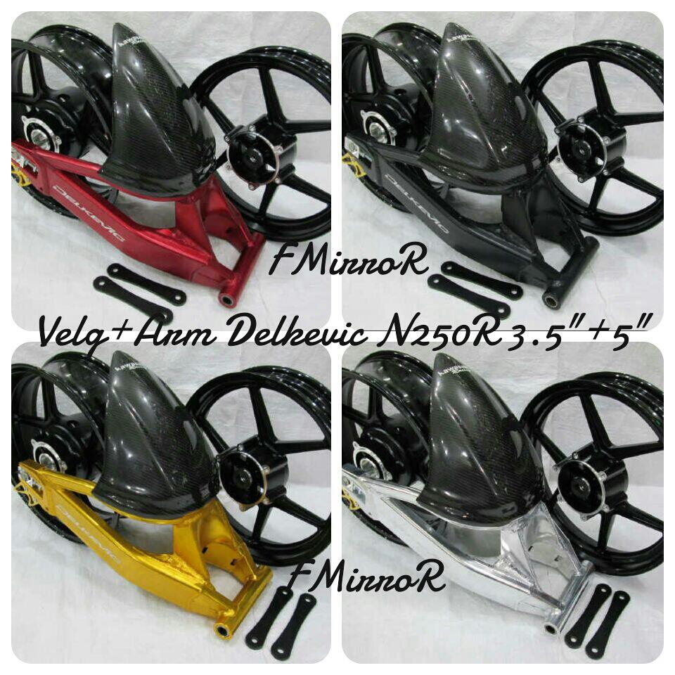 Velg racing + Swing Arm Delkevic Ninja 250/F.I & variasi ninja R/RR/NEW RR /N250/FI