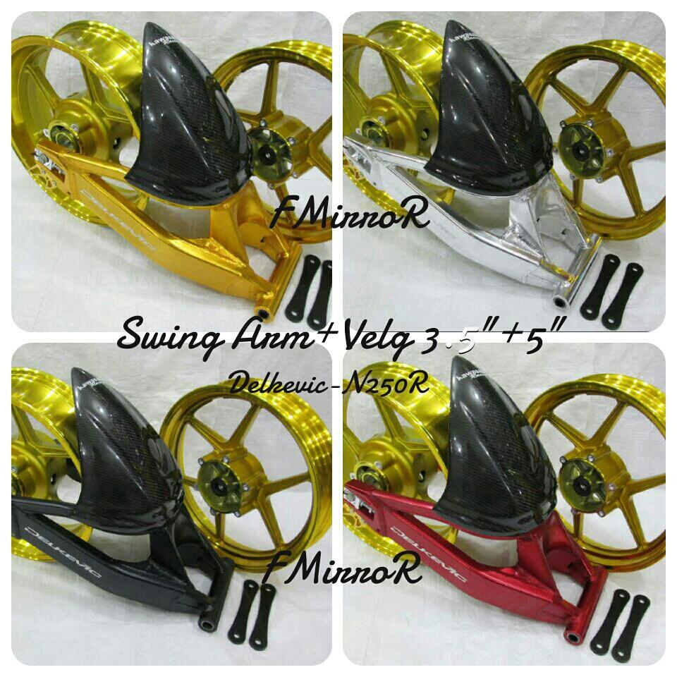 Velg racing + Swing Arm Delkevic Ninja 250/F.I & variasi ninja R/RR/NEW RR /N250/FI