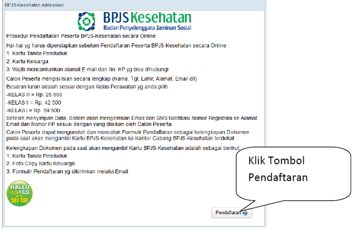 cara daftar BPJS kesehatan , baik secara Online / Secara Offline 