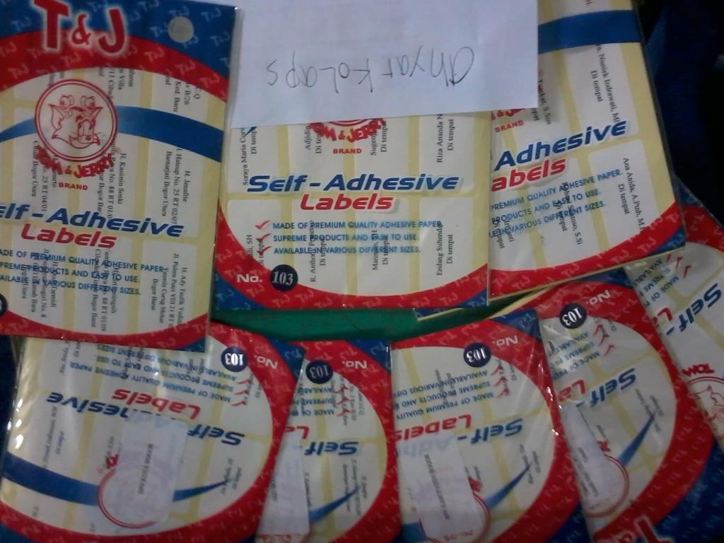 Jasa Ketik & Print Label Surat Undangan