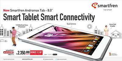 SMARTFREN ANDROMAX TAB 8 100% BARU DAN BERGARANSI