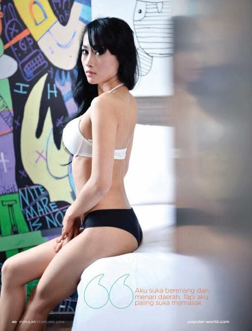 Ratu Kirana for Popular World Magazine February 2014 