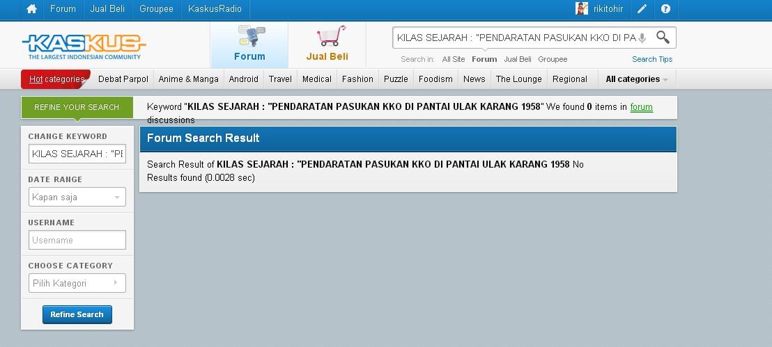 KILAS SEJARAH : PENDARATAN PASUKAN KKO DI PANTAI ULAK KARANG 1958