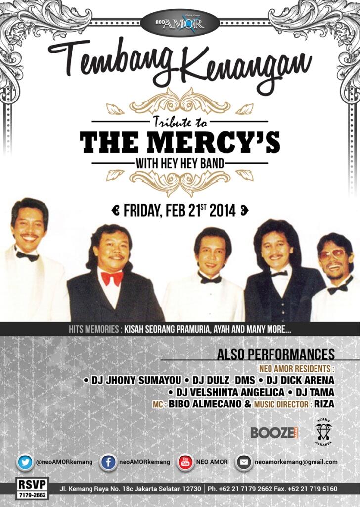 TEMBANG KENANGAN, tribute to THE MERCY's with HEY-HEY BAND