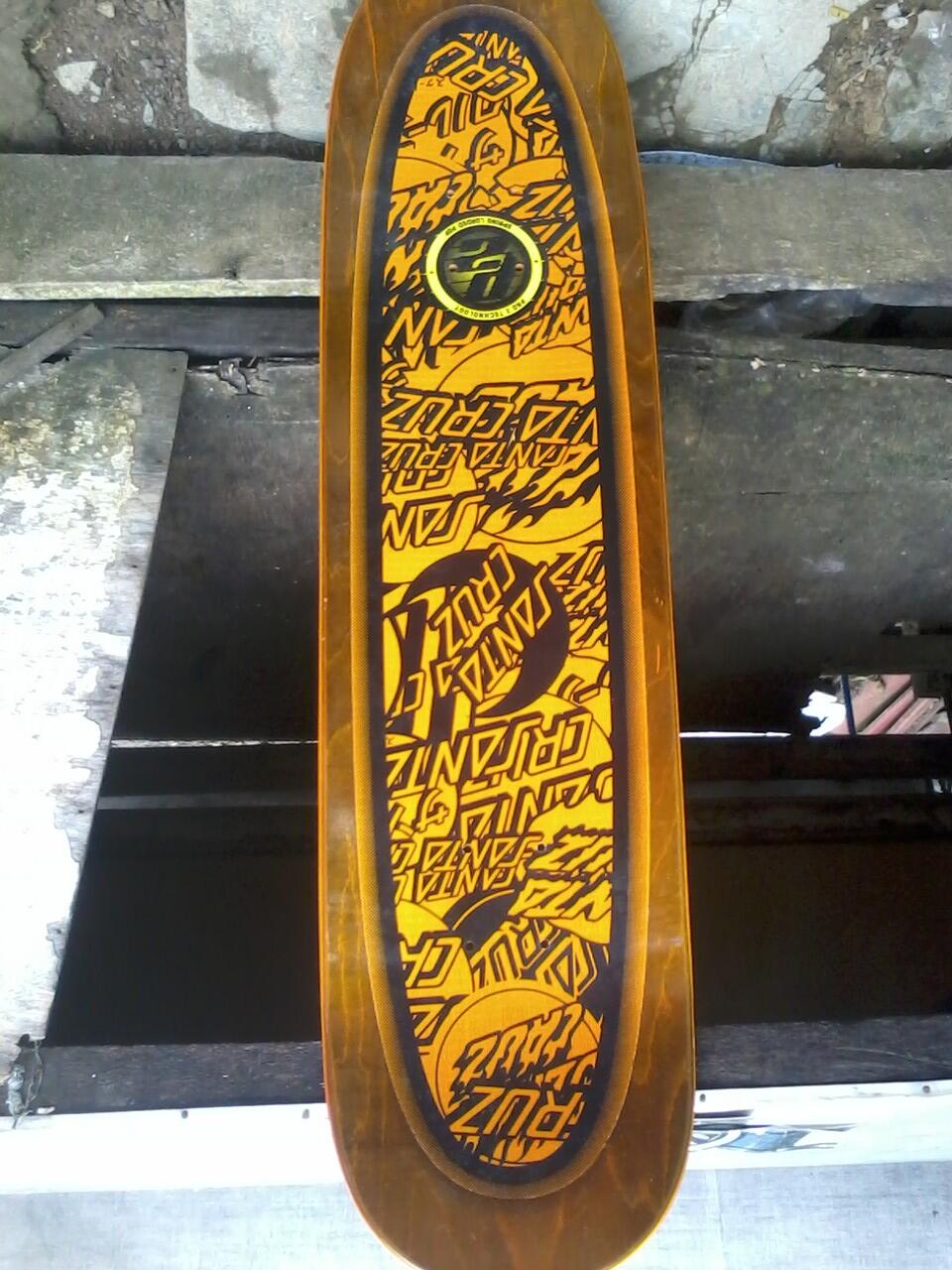 deck skateboard santa cruz pro model gusman