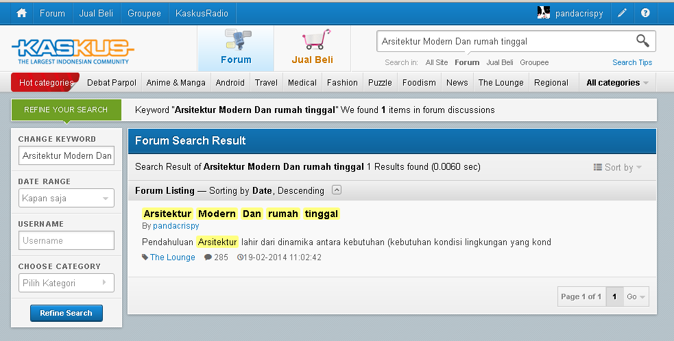 Arsitektur Modern Dan rumah tinggal