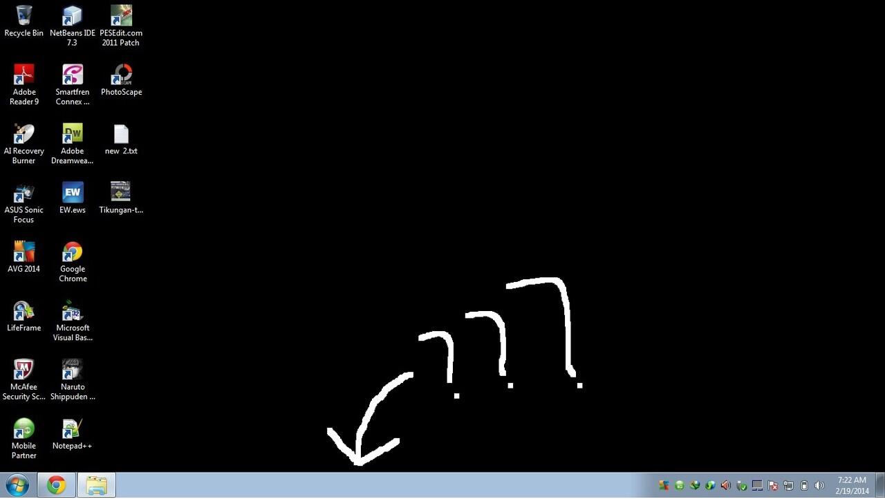 ask taskbar