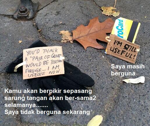 Cara cerdas grafis designer memberi sentuhan kepribadian pd sampah/barang dijalanan