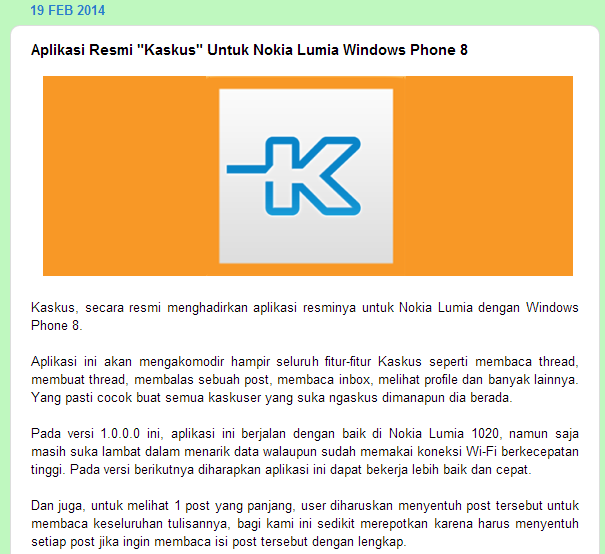 Kaskus Official for Windows Phone 