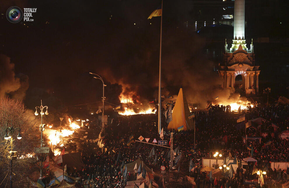 UKRANIA MEMBARA, KOTA &quot; KIEV &quot;, SEPERTI MEDAN PERANG !