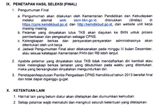 Proses Seleksi CPNS tahun 2013 Kemdikbud Hampir Setengah Tahun