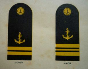 Poster kuno th.1950, Tanda Pangkat Angkatan Laut Republik Indonesia