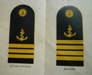 Poster kuno th.1950, Tanda Pangkat Angkatan Laut Republik Indonesia