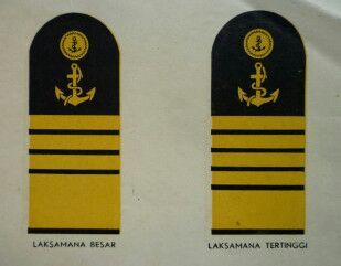Poster kuno th.1950, Tanda Pangkat Angkatan Laut Republik Indonesia