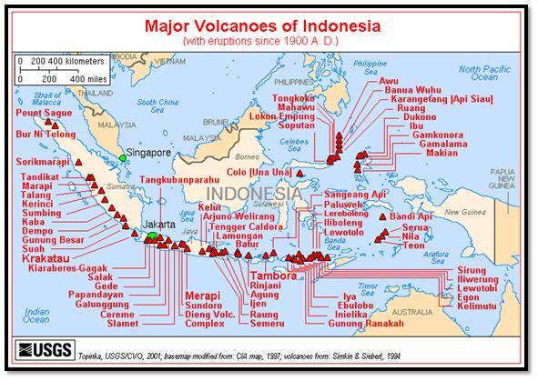 Menganal Gunung Berapi di Indonesia, Status Dan Levelnya