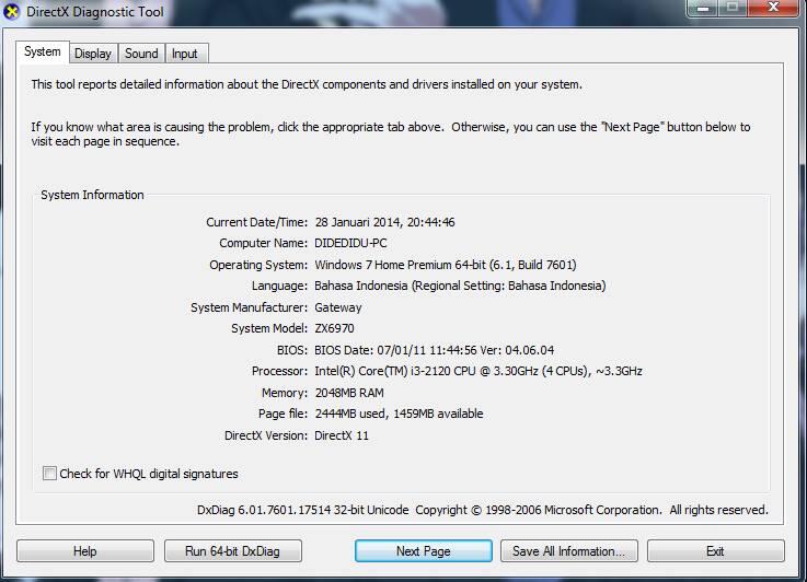 Need Saran Buat Computer ane