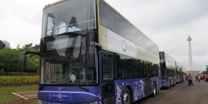 3 Bulan warga DKI gratis naik bus tingkat keliling Jakarta