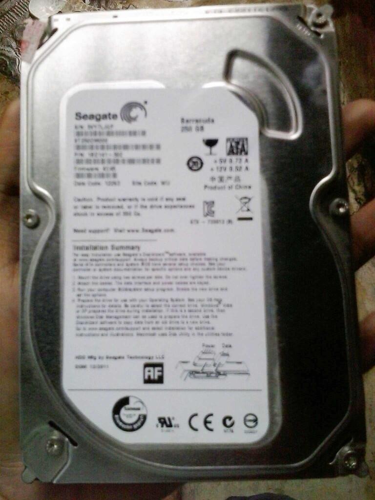 HARDISK SEAGATE 250GB SATA 3.5" PC 7200RPM