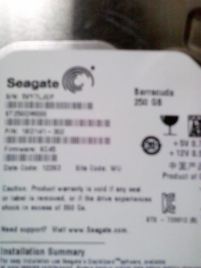 HARDISK SEAGATE 250GB SATA 3.5" PC 7200RPM