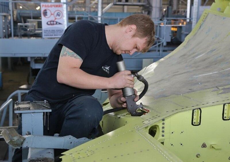 (Pic) Su - 35s dalam proses produksi.
