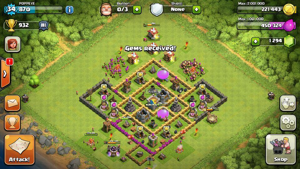 Jual Gems Clash of Clans Android