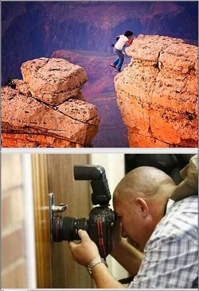 Momen-Momen Nekat dan Konyol Fotografer Saat Mengambil Foto