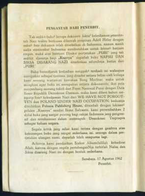 Buku jadul Indonesia th.60an, Fakta2 rahasia mengenai HITLER dan NAZI