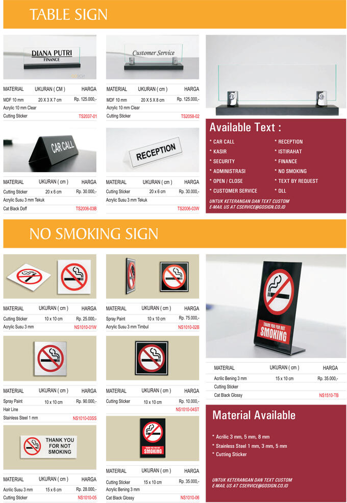 Reklame, Sign, Billboard, Huruf Timbul, Neon Box, Dll | GOSIGN INDONESIA