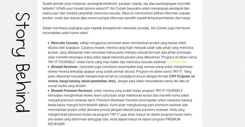 Yukcoba.in: Situsnya Para Reviewer 