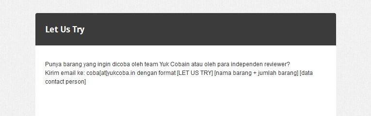 Yukcoba.in: Situsnya Para Reviewer 