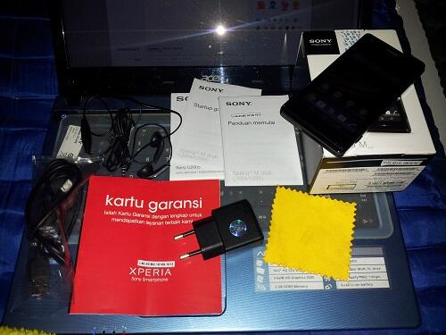 Sony XPERIA M black dual sim garansi panjang CIKARANG BEKASI