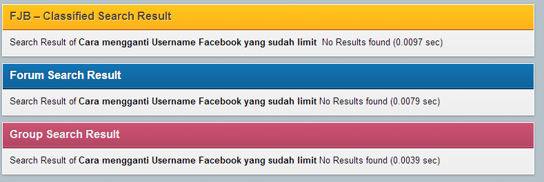 Cara Mengganti Username Facebook yang sudah limit