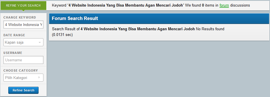 ~ 4 Website Indonesia Yang Bisa Membantu Agan Mencari Jodoh ~