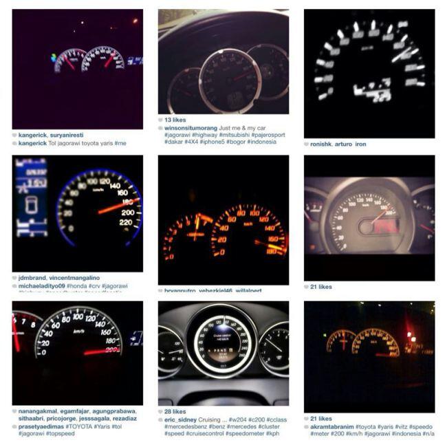 BAHAYA NGEBUT SAMBIL FOTO SPEEDOMETER +PIC