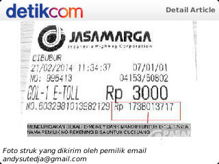 heboh struk tol bersaldo 1,7 M