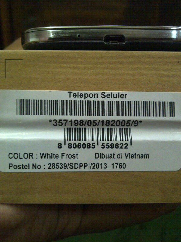 SAMSUNG S4 WHITE ORIGINAL SEIN GARANSI PANJANG