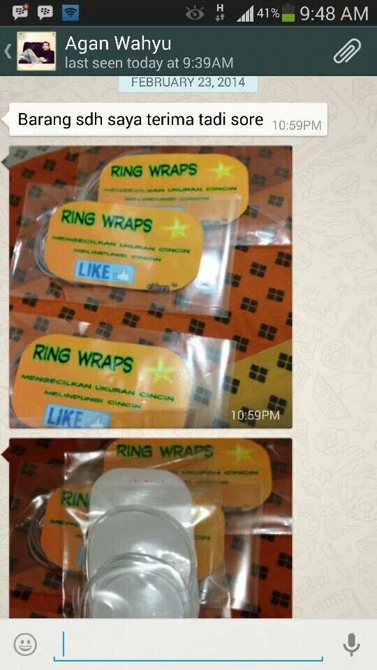 >>>>> Ring Wraps <<<<< Mengecilkan ukuran dan melindungi cincin