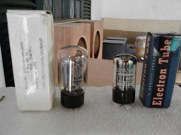 Rectifier Tabung NOS Mullard GZ34 & Telefunken GZ32