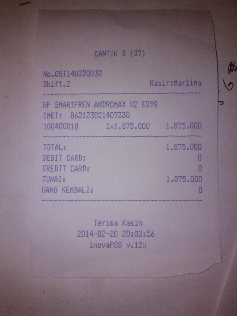 dijual andromax u2 baru 4 harii bu!!!