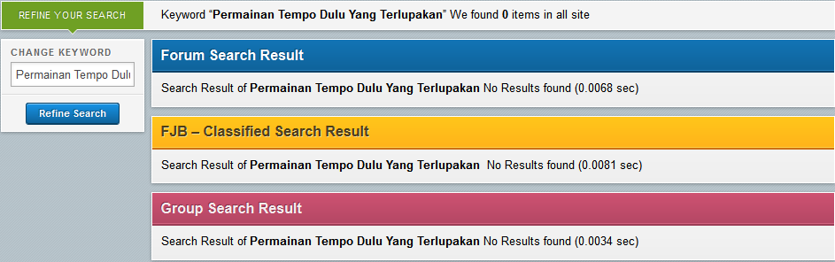 Permainan Tempo Dulu Yang Terlupakan