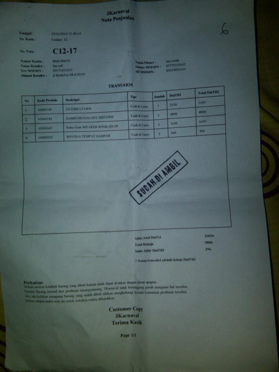 LG Optimus L3 E400 Baru Segel Garansi Murah Bogor Cibinong Depok