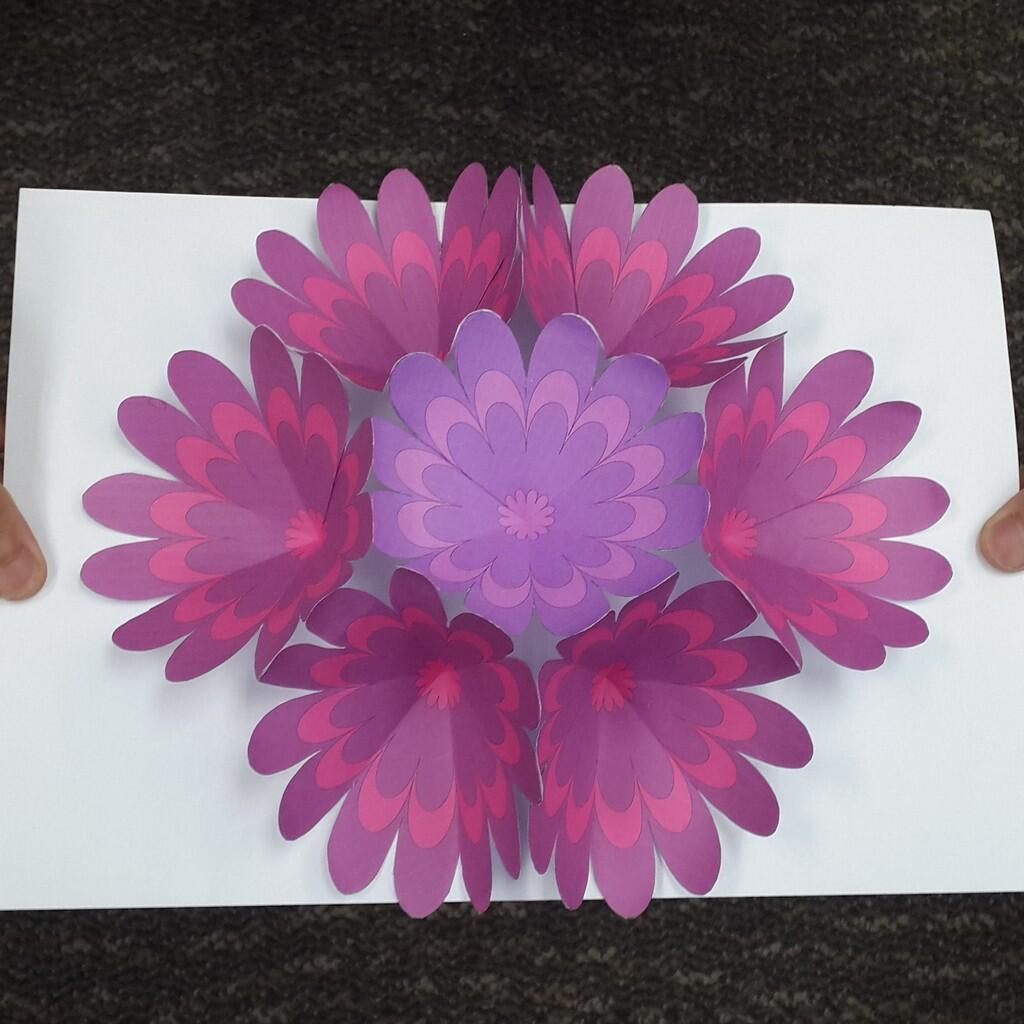 Paper Flowers Pop Up Card