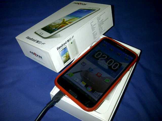 FOR SALE! Android Advan S5F MTK black quadcore 1.2Ghz camera 13mp canggih boss...