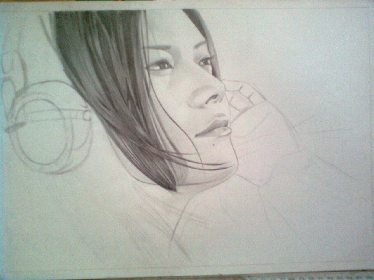 step by step - menggambar YUI YOSHIOKA