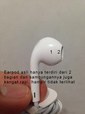 Cara membedakan earpod Iphone 5 asli dan palsu