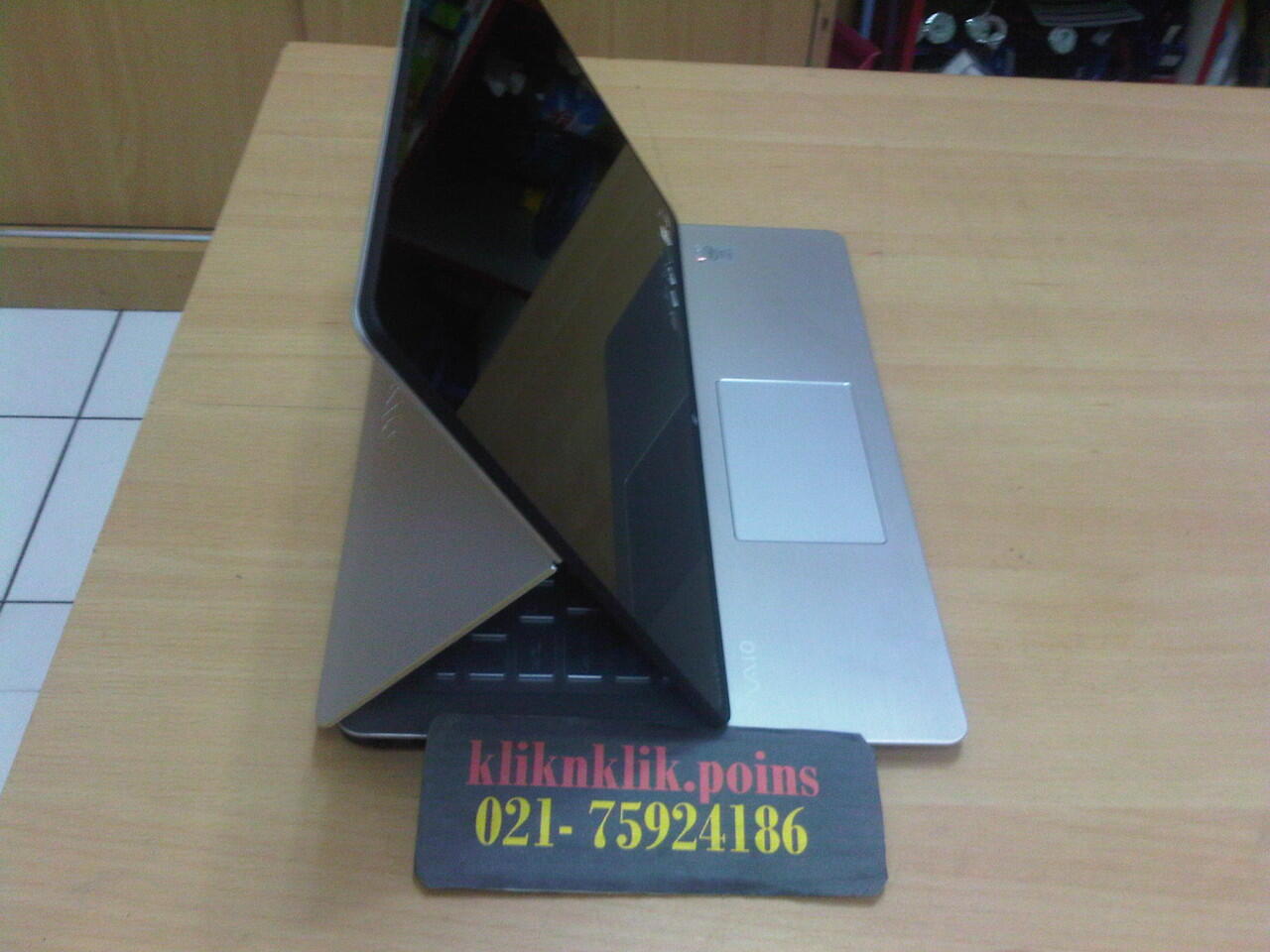 jual laptop SONY Vaio Flip 14 Touch SVF14-N16SGS, Silver kaskus @kliknklik.poins