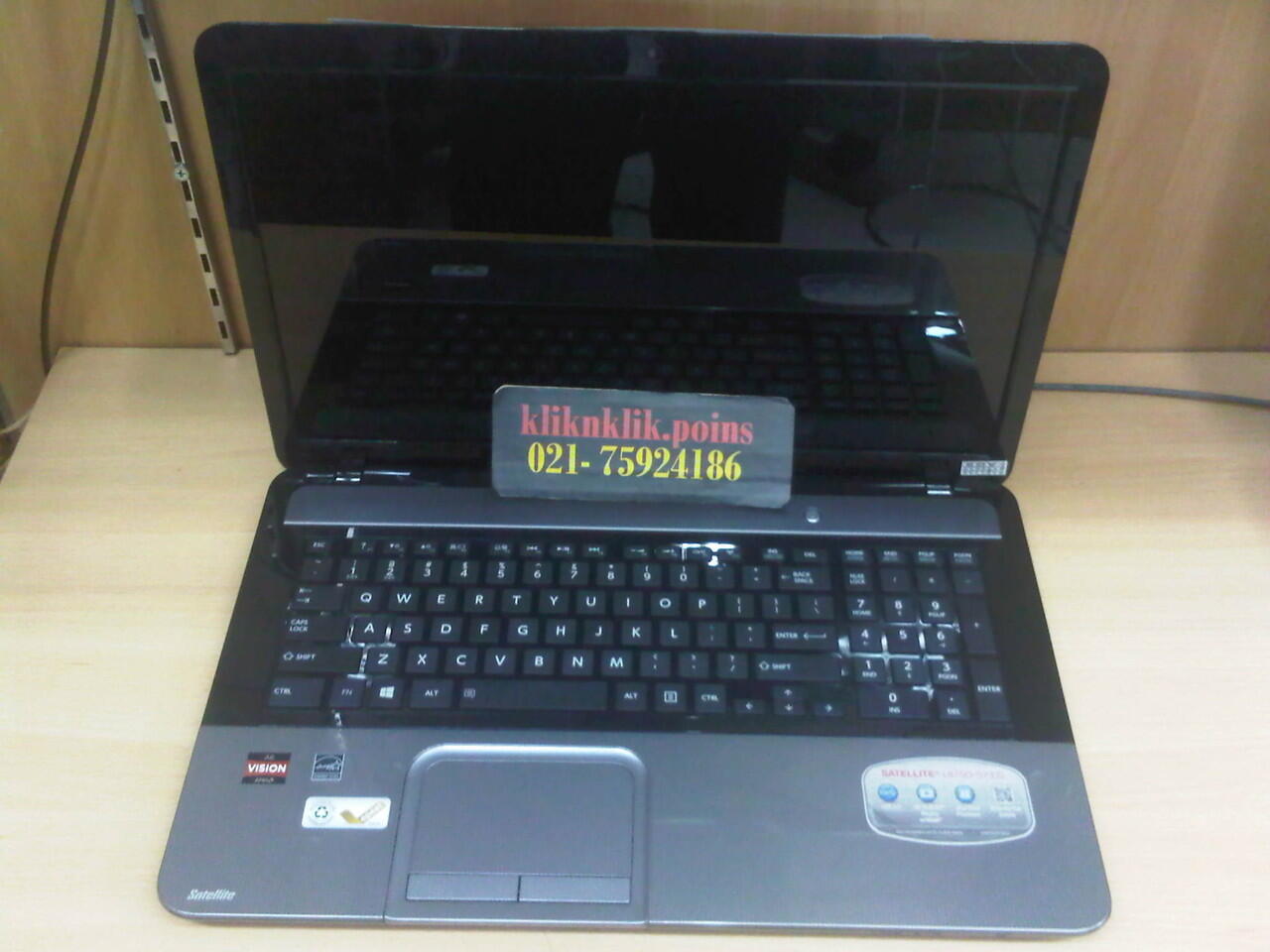 jual laptop TOSHIBA SATELLITE L875D-S7210, Grey @kliknklik.poins