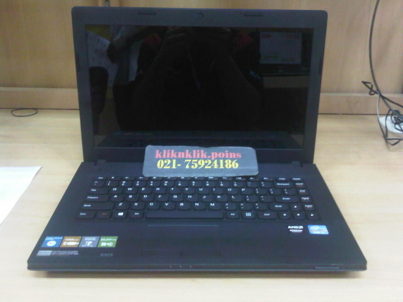 jual laptop LENOVO IdeaPad G400s-0670, Black harga ngaskus @kliknklik.poins