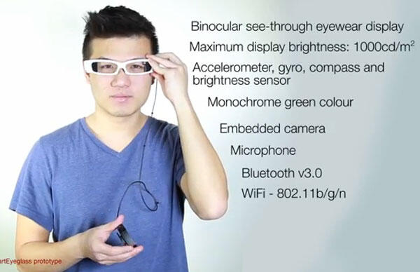 &quot;Smart EyeGlass&quot; Lawan untuk Google Glass?